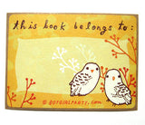 Owl Bookplate (Ex Libris) Set of 6 by Susie Ghahremani / boygirlparty.com